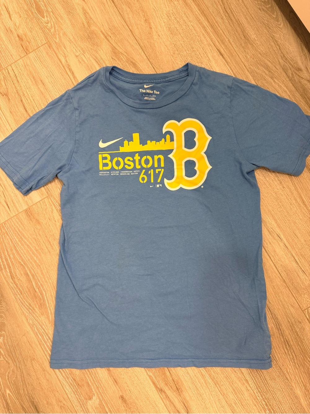 Nike Kids' Boston Red Sox Graphic Tee - Blue & Yellow—youth L